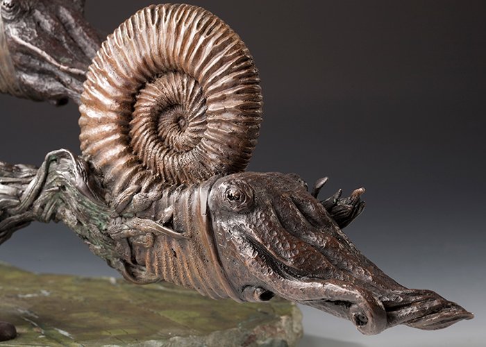 Mesozoic Ammonites Bronze Sculptures