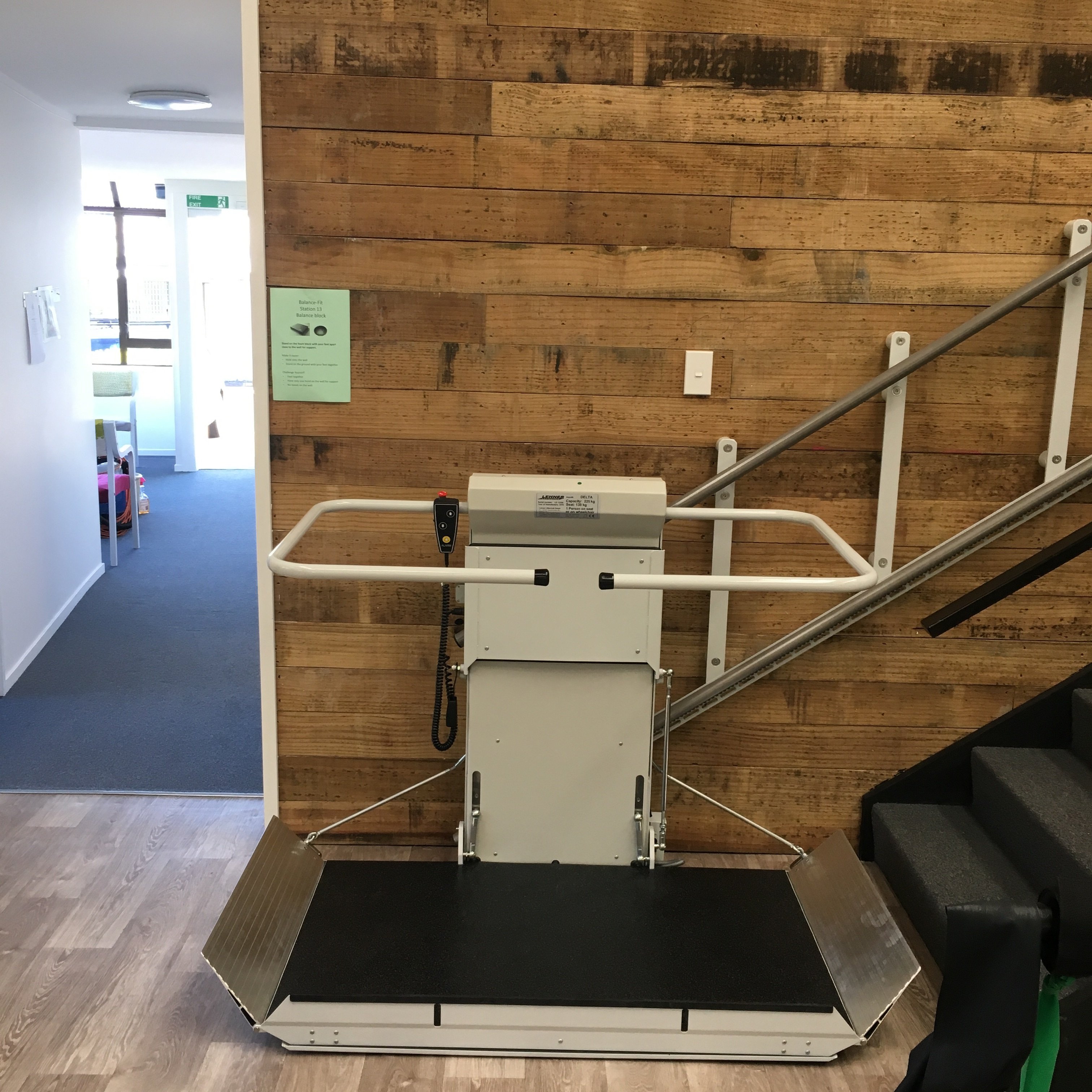 View of Lehner Wheelchair Platform