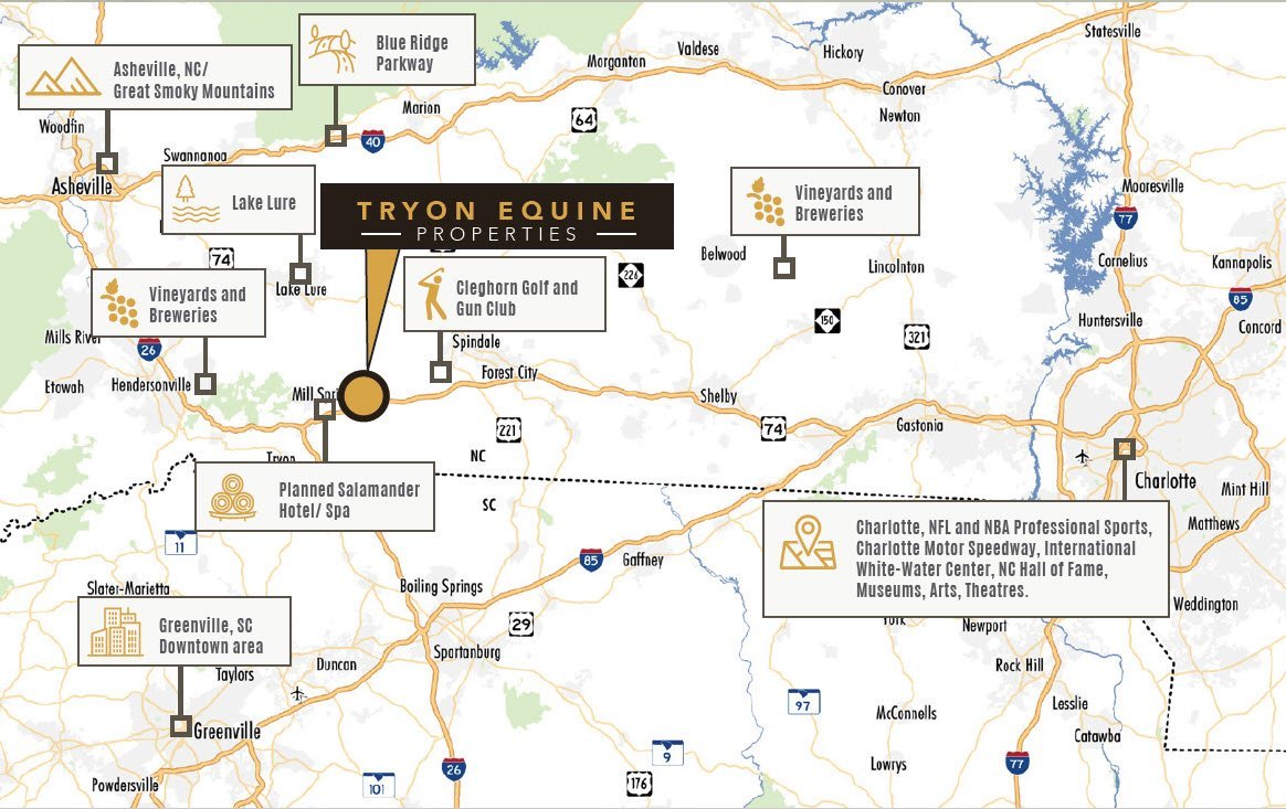 Tryon Barn Map TryonEquineProperties - Tryon Equine Properties