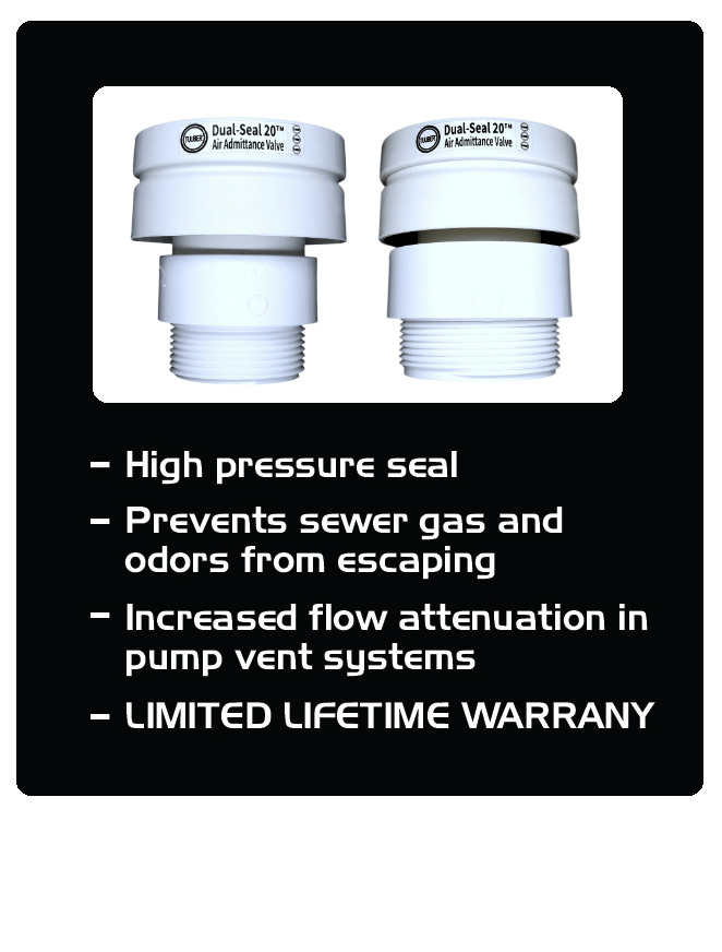TUUBER™ Vent Dual Seal Air Admittance Valve AAV
