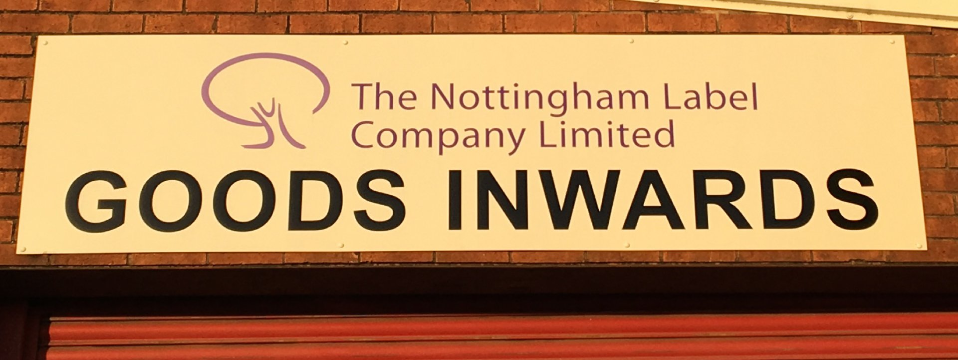 Printed signage Nottingham Label Co