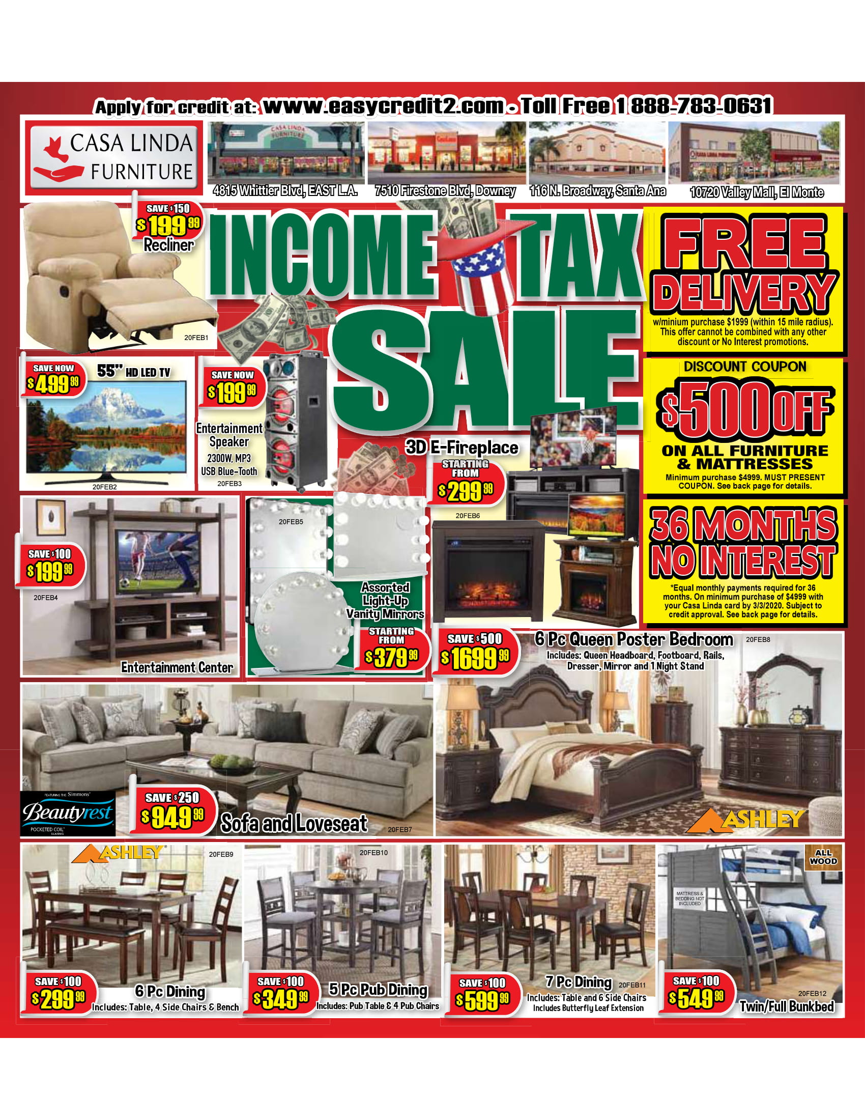 Promotions Casa Linda Furniture