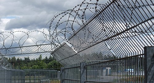 View of a security fencing done by specialists 