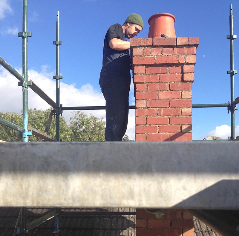 chimney removal and chimney restoration heritage slate roofing hobart australia