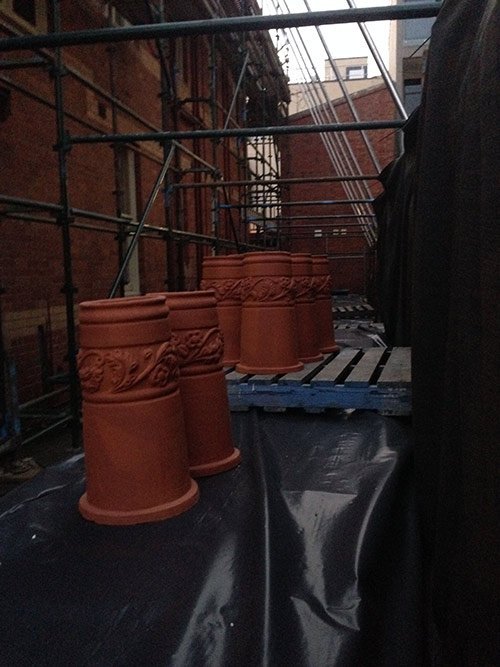 chimney pots chimney removal and chimney restoration heritage slate roofing hobart australia