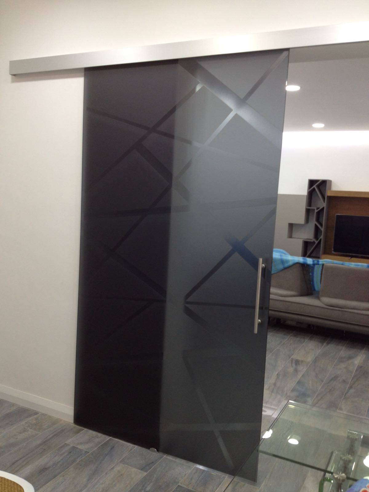 Porte in vetro napoli vm art design glass porte in vetro e ... Porta scorrevole vetro fumè