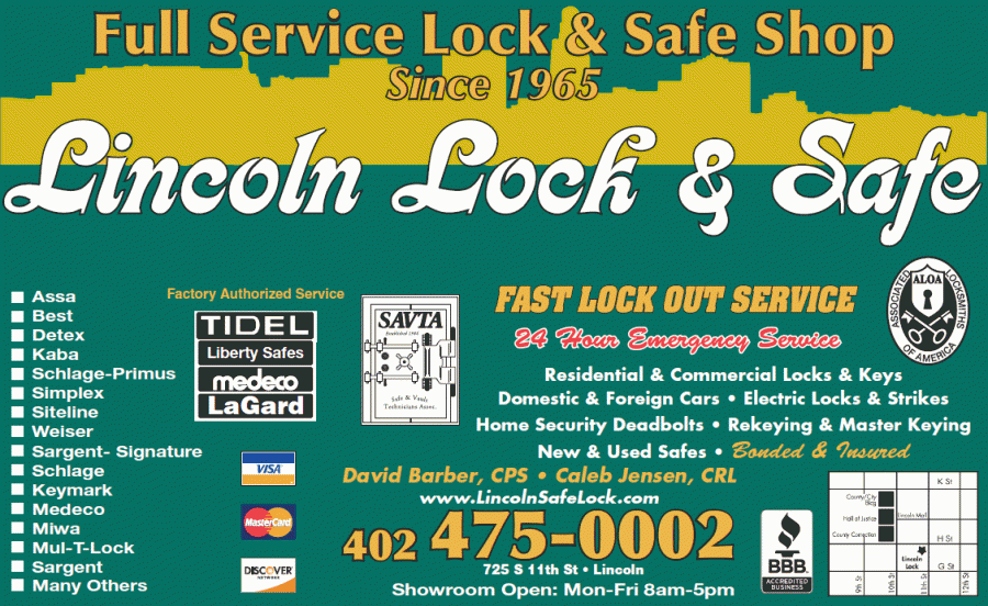 Locksmith in Lincoln, NE Lincoln Lock & Safe