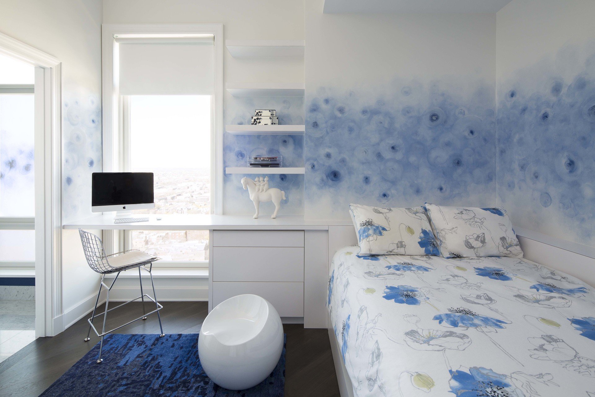 White High-Rise Penthouse Apartment Common Interior Design preview