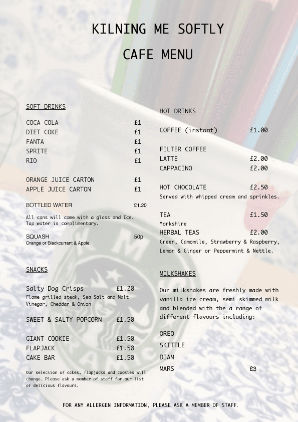 Drinks Milton Keynes Kilning Me Softly