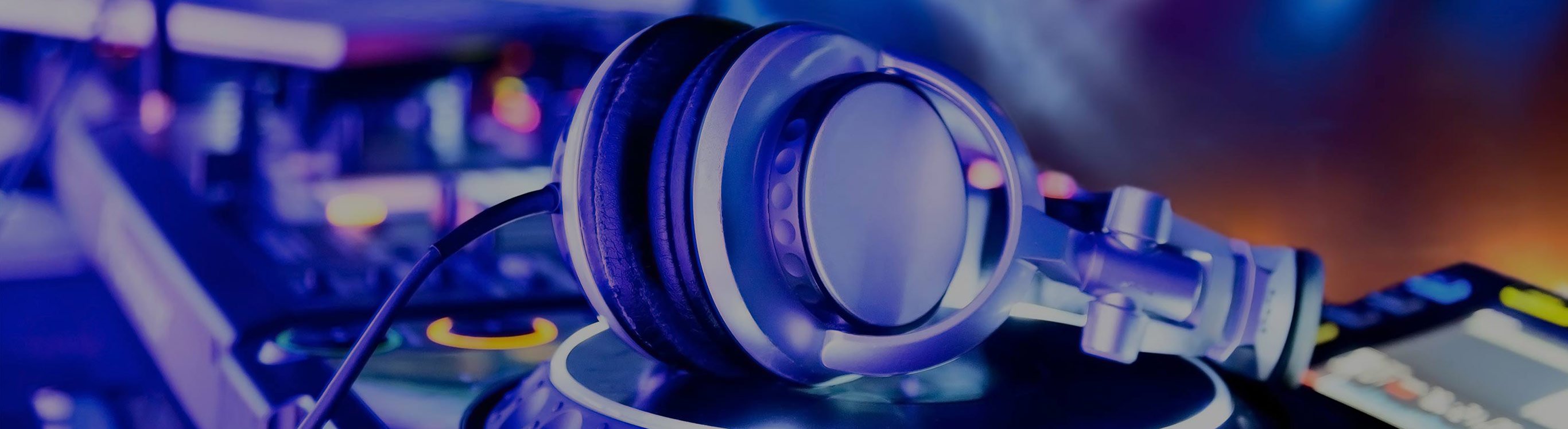 dj hire australia headset on dj mixer