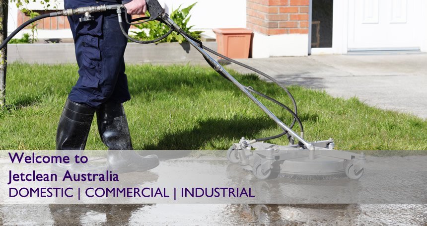 Jetclean Melbourne uses rotary-jet pressure cleaning equipment to provide its concrete cleaning and paver cleaning services.