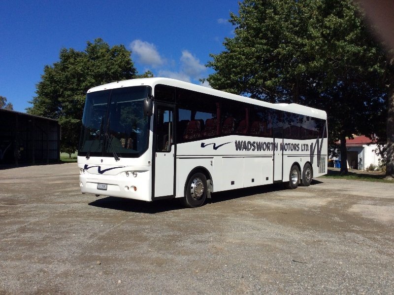 A bus from our reliable coach charter service in Nelson