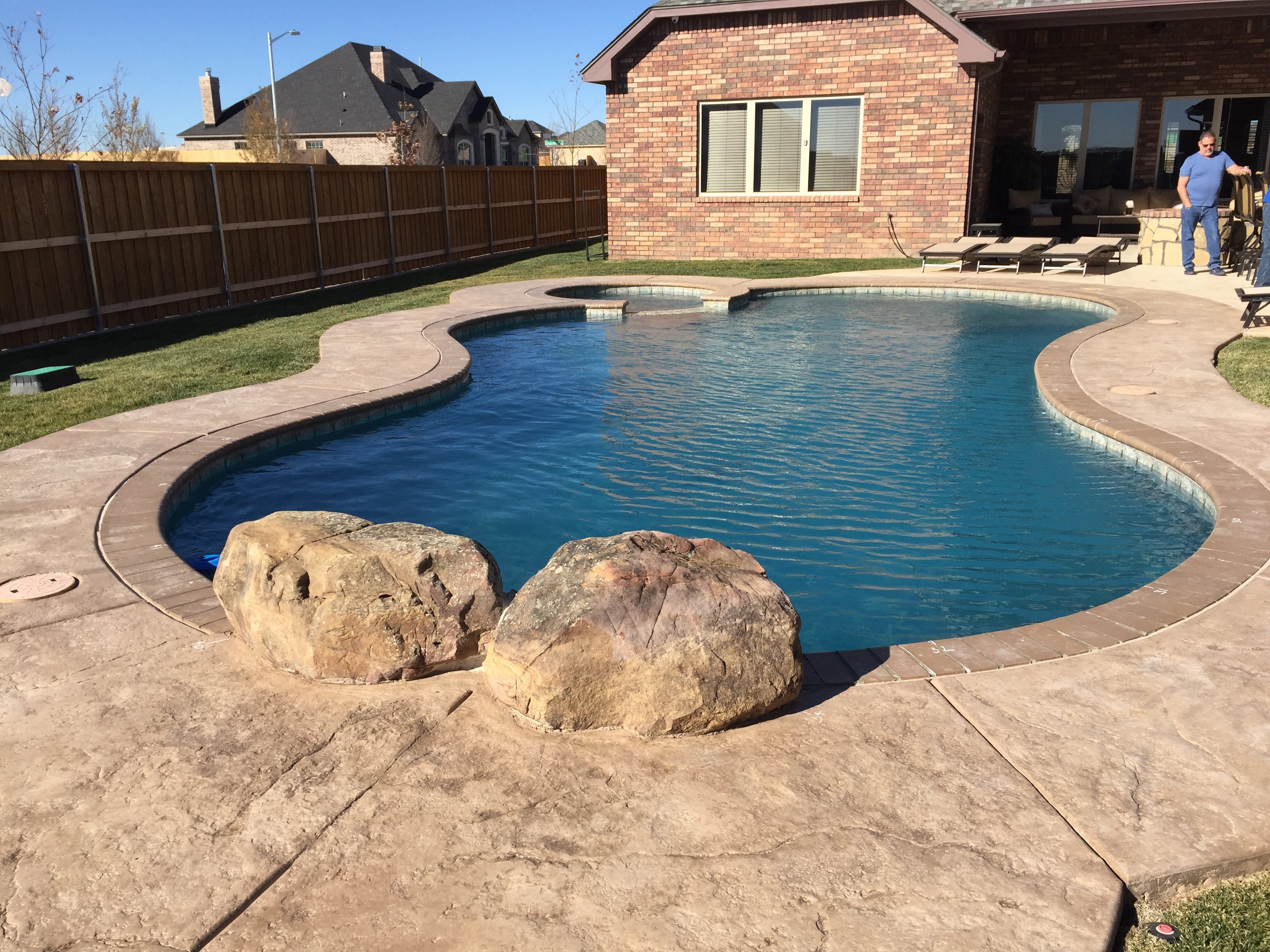 Custom Pool Designs Amarillo, Canyon, & Lubbock, TX pools out back