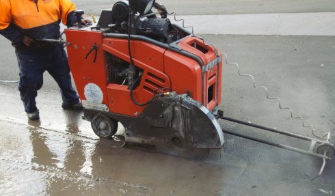 a 1 concrete services concrete cutting machine