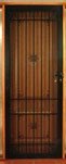 Mediterranean security door - brown