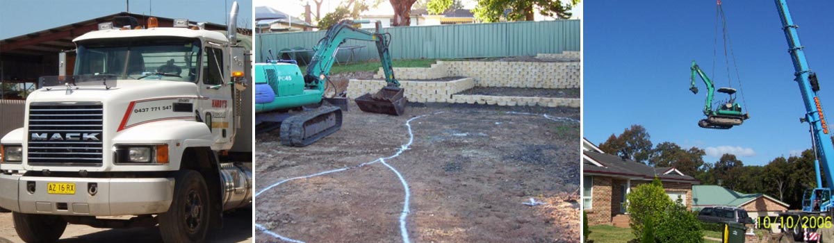 hardys precision excavations vehicle