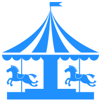carnival amusements of s a merry go round icon