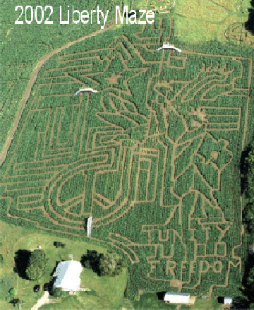 The Liberty Maze at the Great Vermont Corn Maze