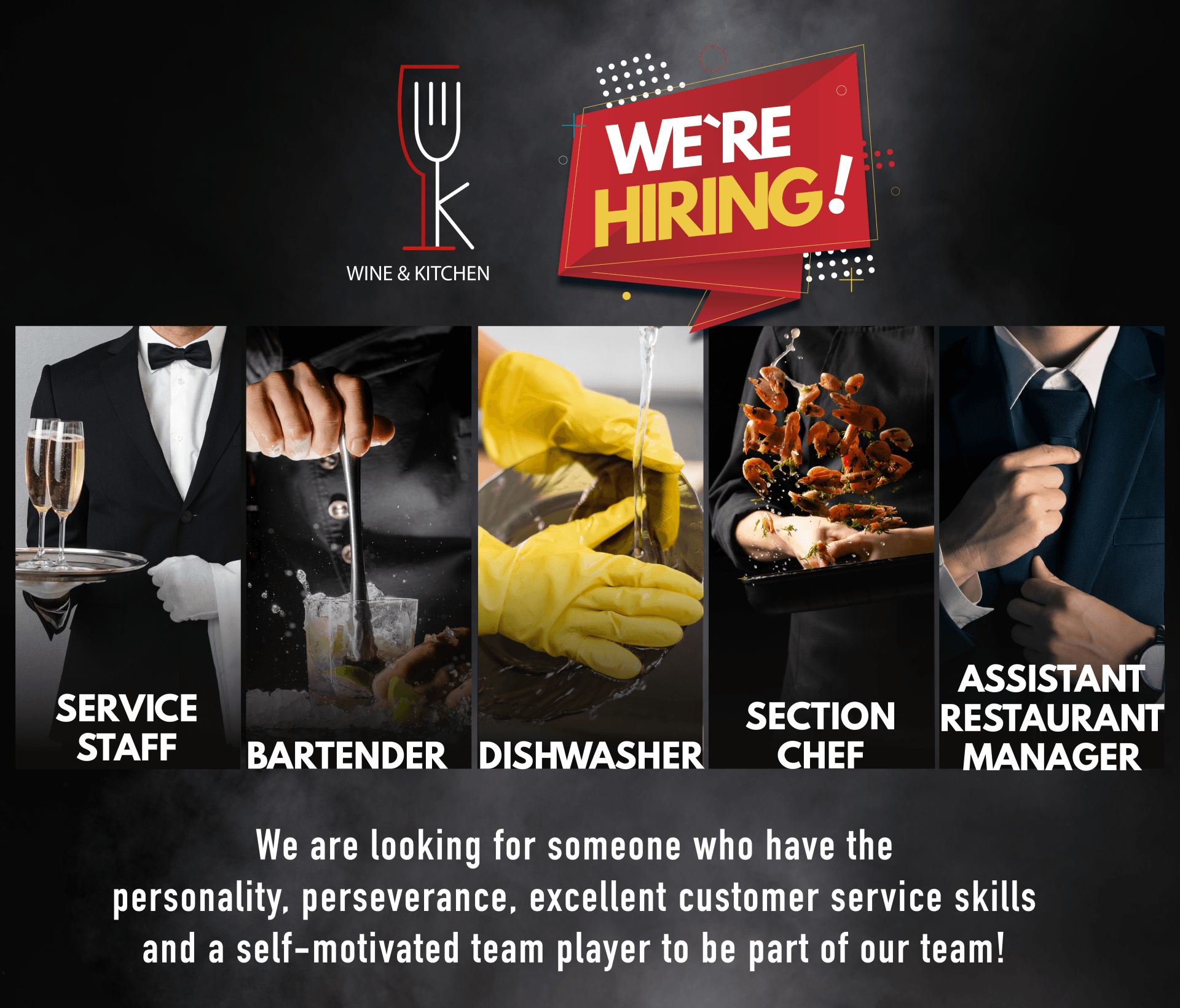 Join Us Wine & Kitchen is Hiring!