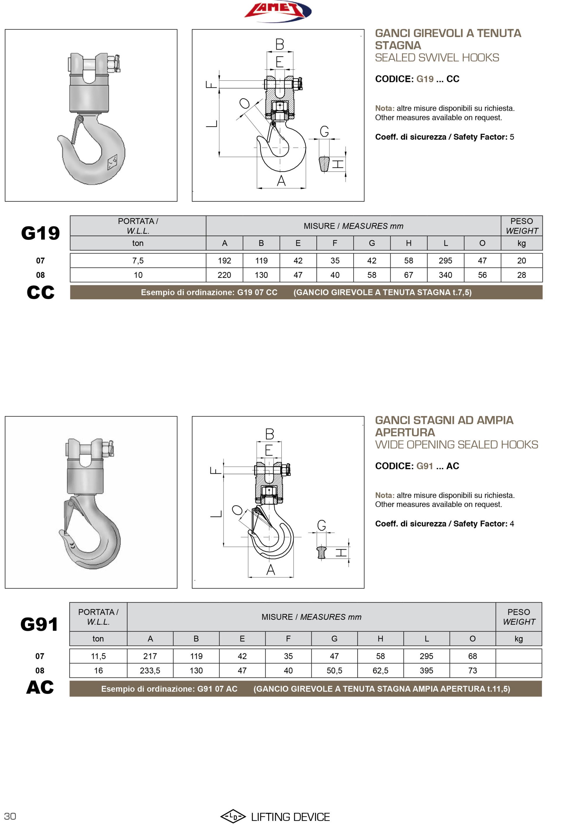 GANCIO DI SOLLEVAMENTO IN ACCIAIO ZINCATO CM.23,5X44,1 P=KG50 - Foto 13