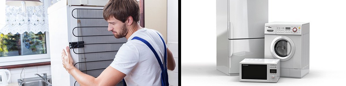 coast and country appliance repairs handyman fixing the fridge