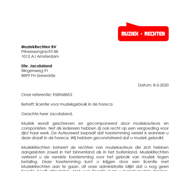 Bezwaarschrift Boete