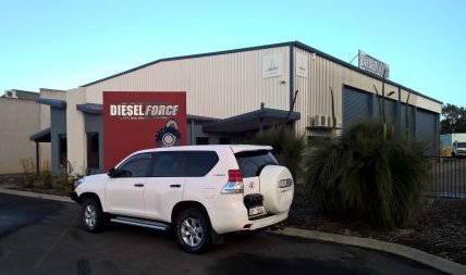 diesel force sign outside shop