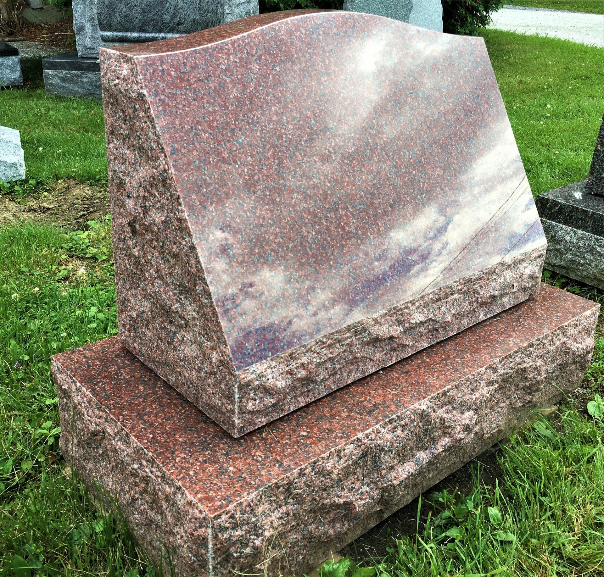 Champlain Monuments Headstone Display