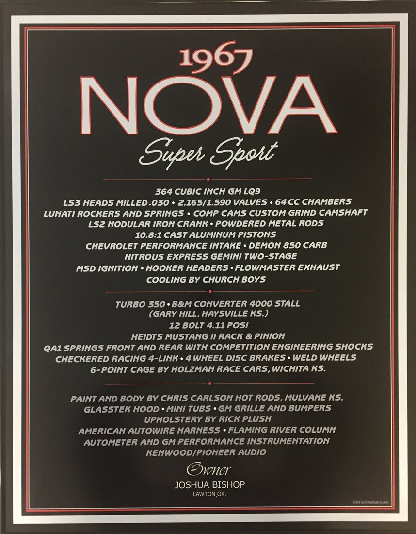 1967 nova show sign