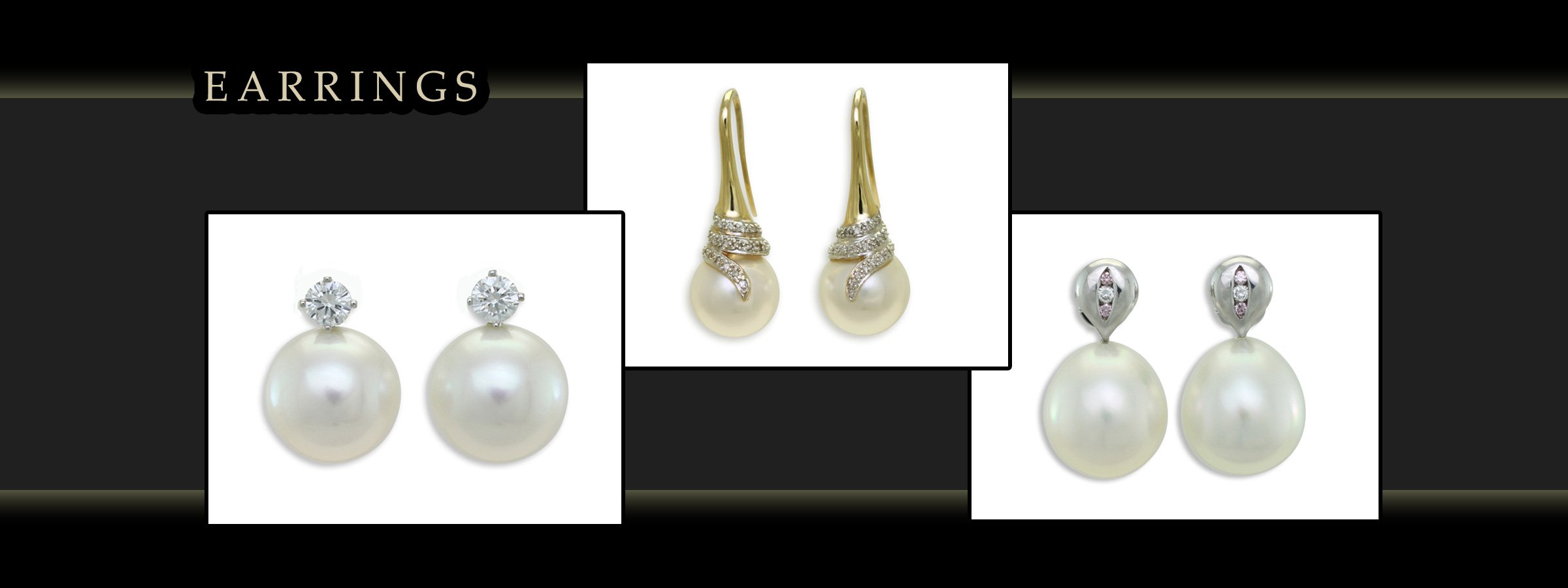 girls love pearls earrings with white and yellow gold images