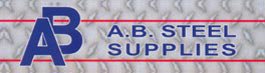 a b steel supplies business logo