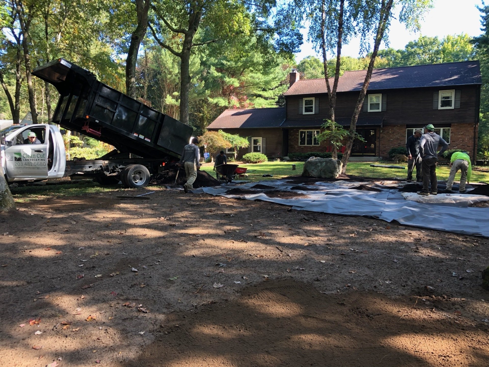 Mulching and Gravel Installation Connecticut Clean Cut Landscaping