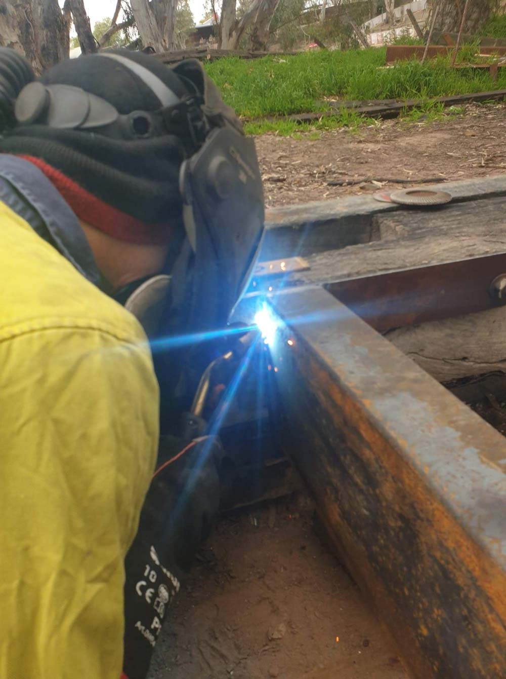 guy welding