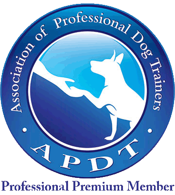 A logo for the association of professional dog trainers