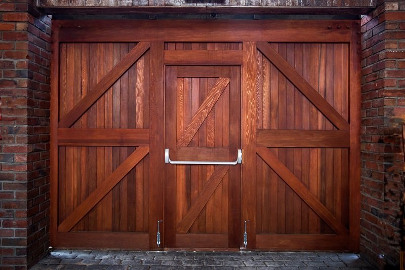 View of a wooden door