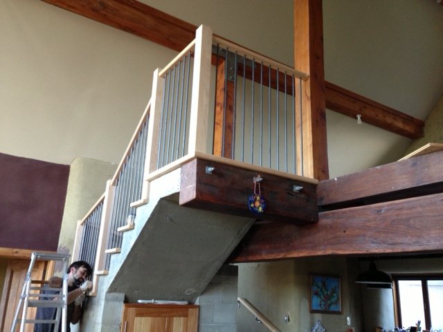 View of a renovated staicase