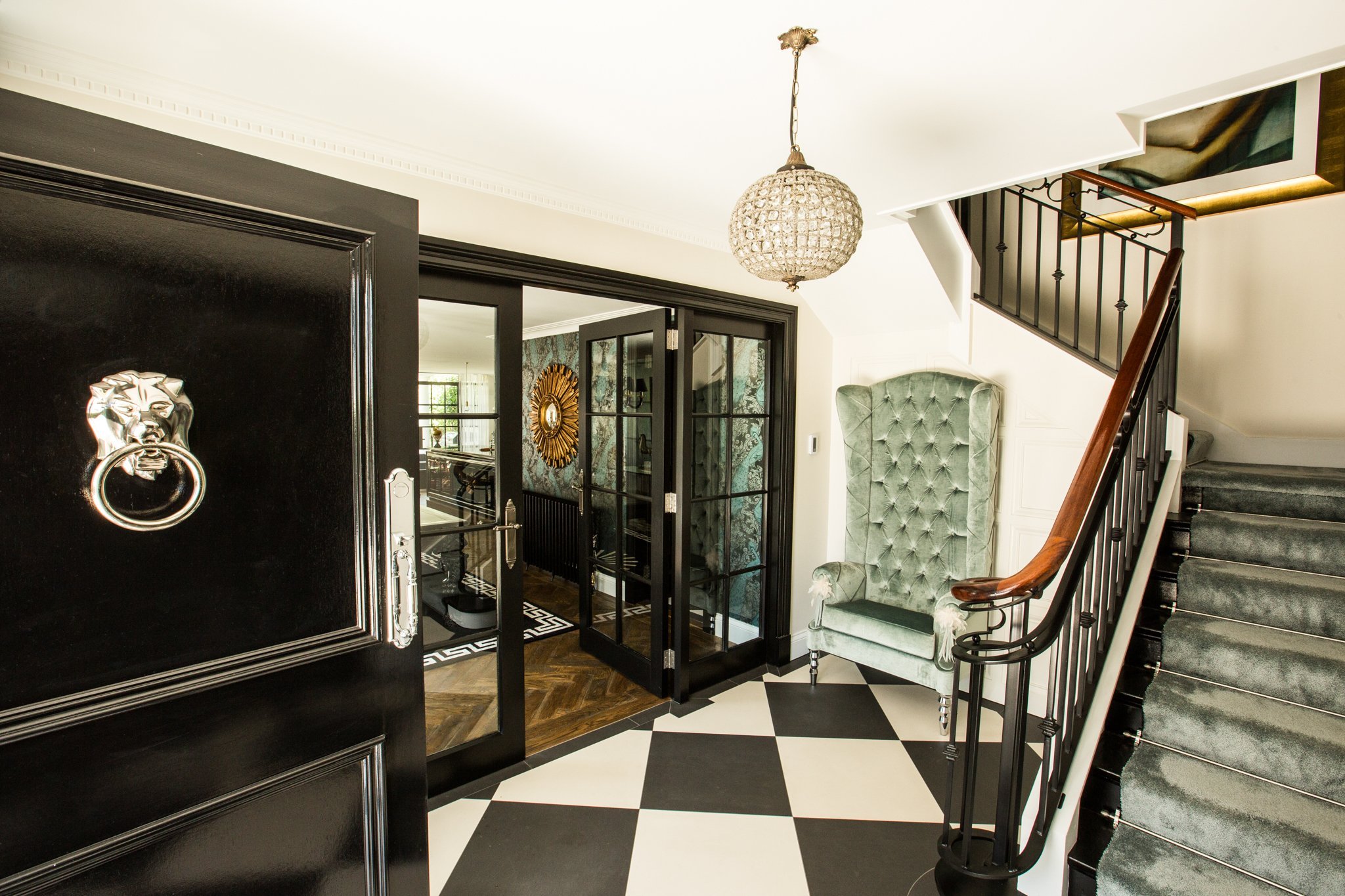 Interior view of the staircase