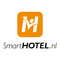 Logo van SmartHotel.nl: Oranje vierkant met een witte