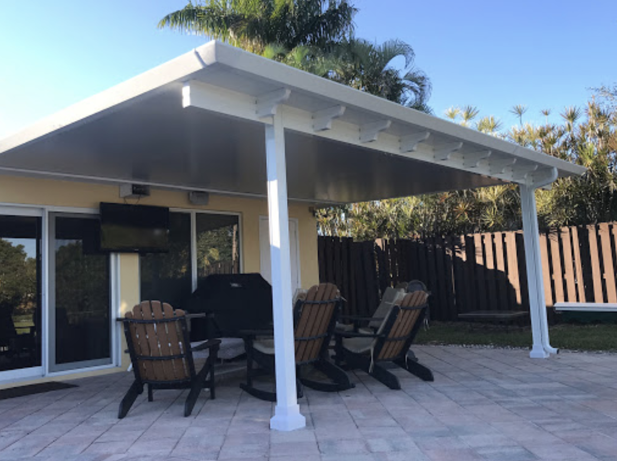 Aluminum Attached Covered Screen Enclosure My Florida Pergolas