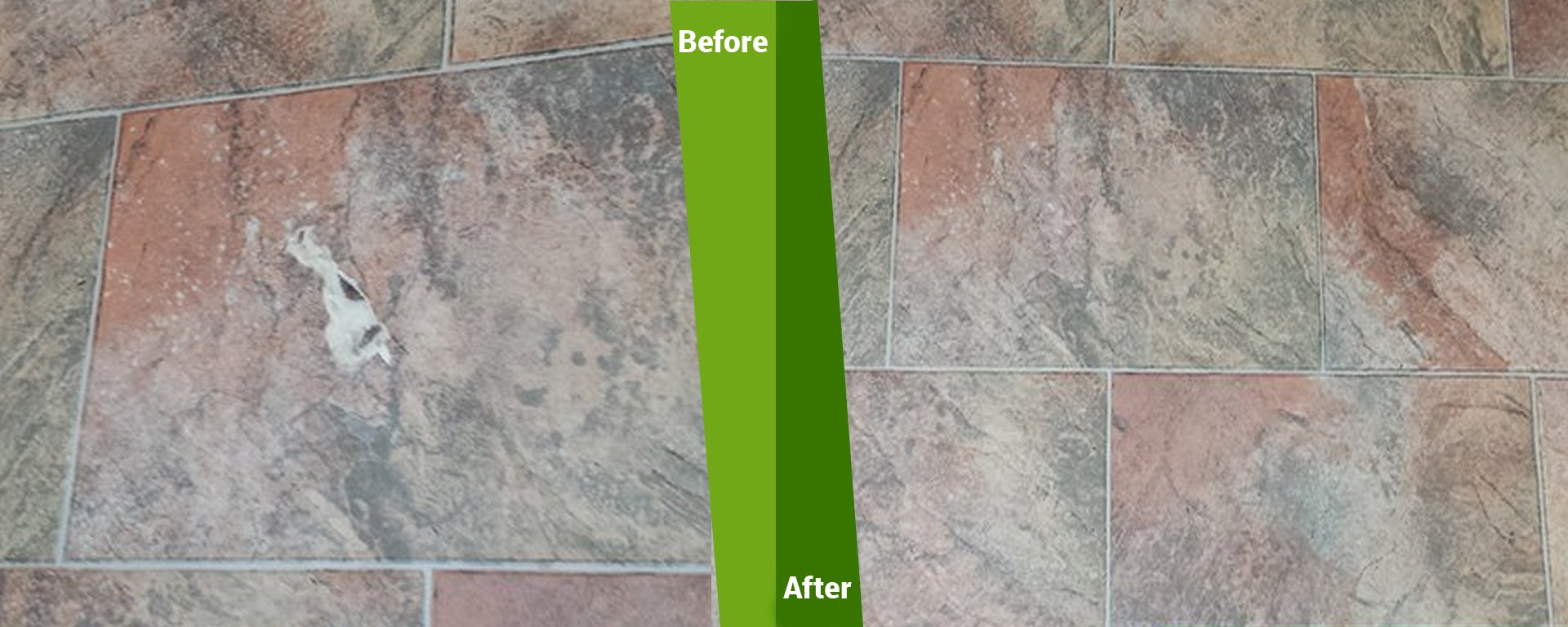 Before and after restoration work done by expert 