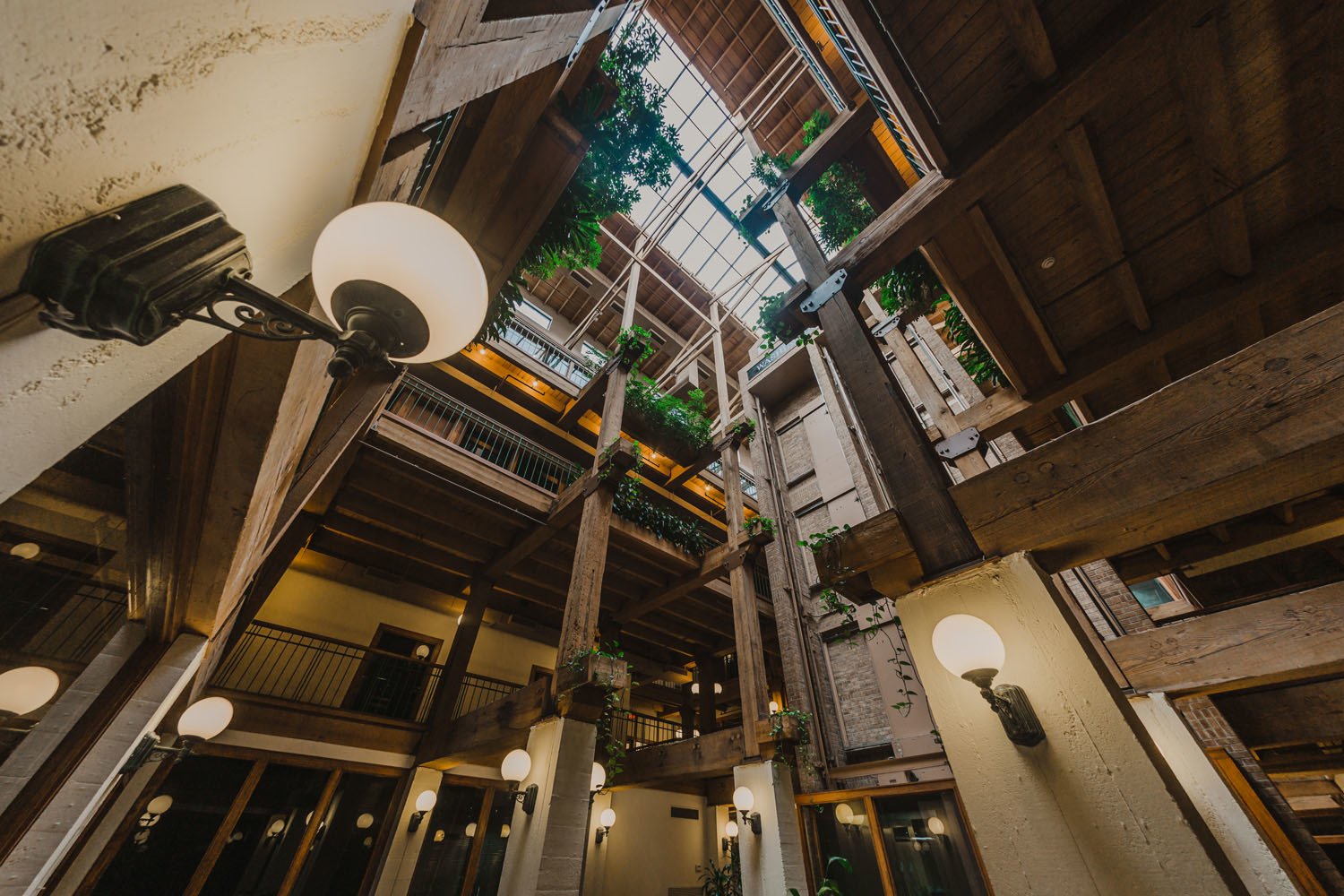 Washington Plaza Gallery White Columns Apartments + Washington Plaza