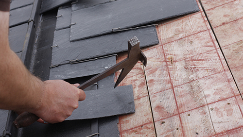 Roofing being done by professional on a client site