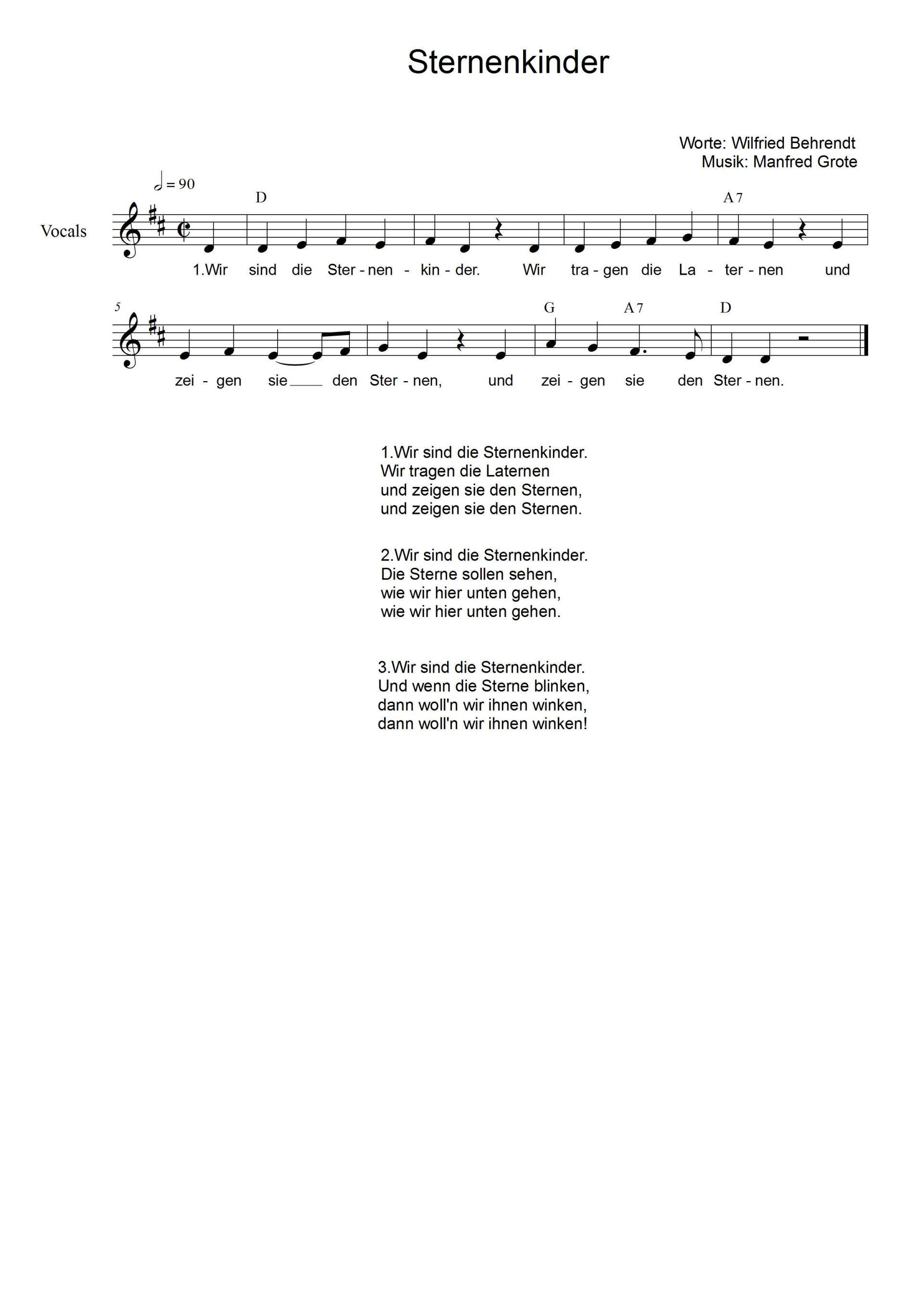 Tag und NachtLaternenlieder Wir singen im Chor