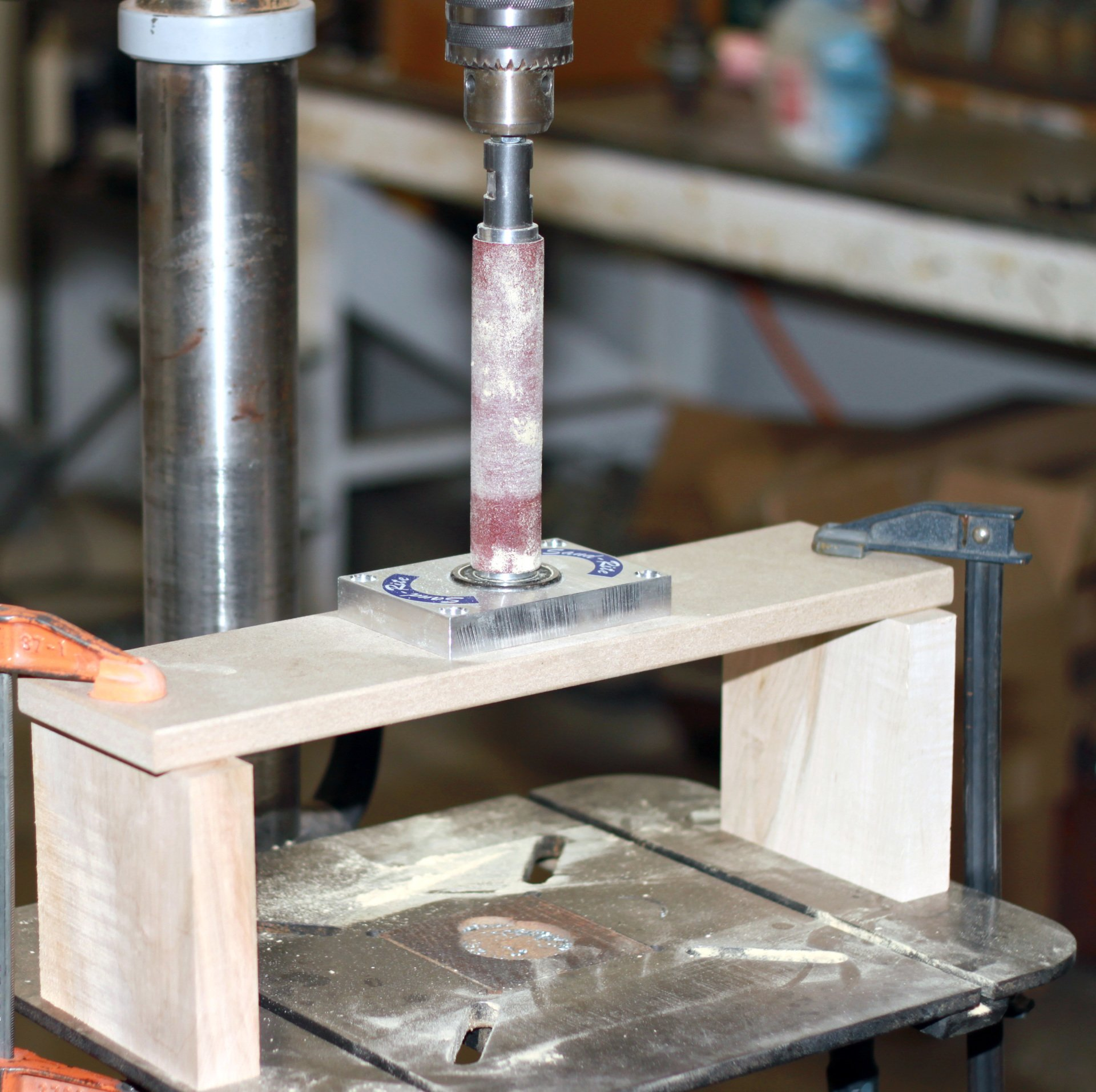 Flex Sand 1" Pneumatic Drum Sander with Drill Press Attachment