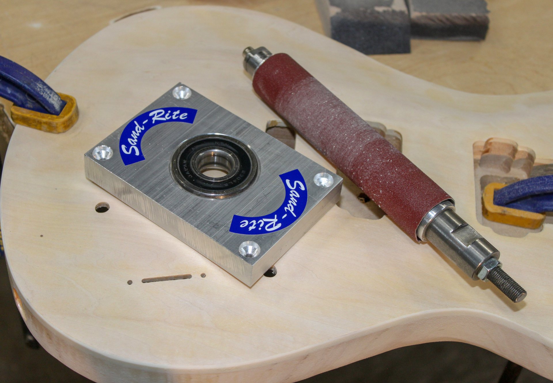 Flex Sand 1" Pneumatic Drum Sander with Drill Press Attachment