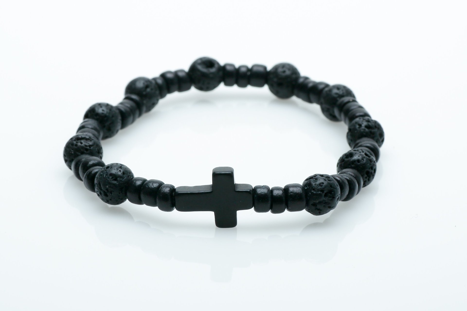 Rosarycreation Handmade Rosaries Bracelets More Men S Lava Rock Rosary Bracelet