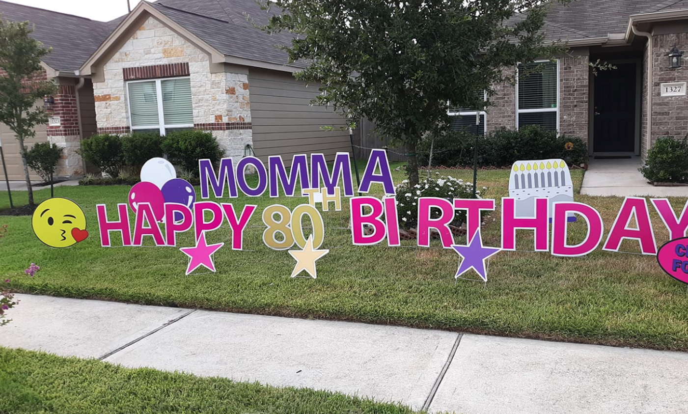 Dripping Springs Lawn Greeting Lawn Greeting Yard Signs Birthday Yard Signs