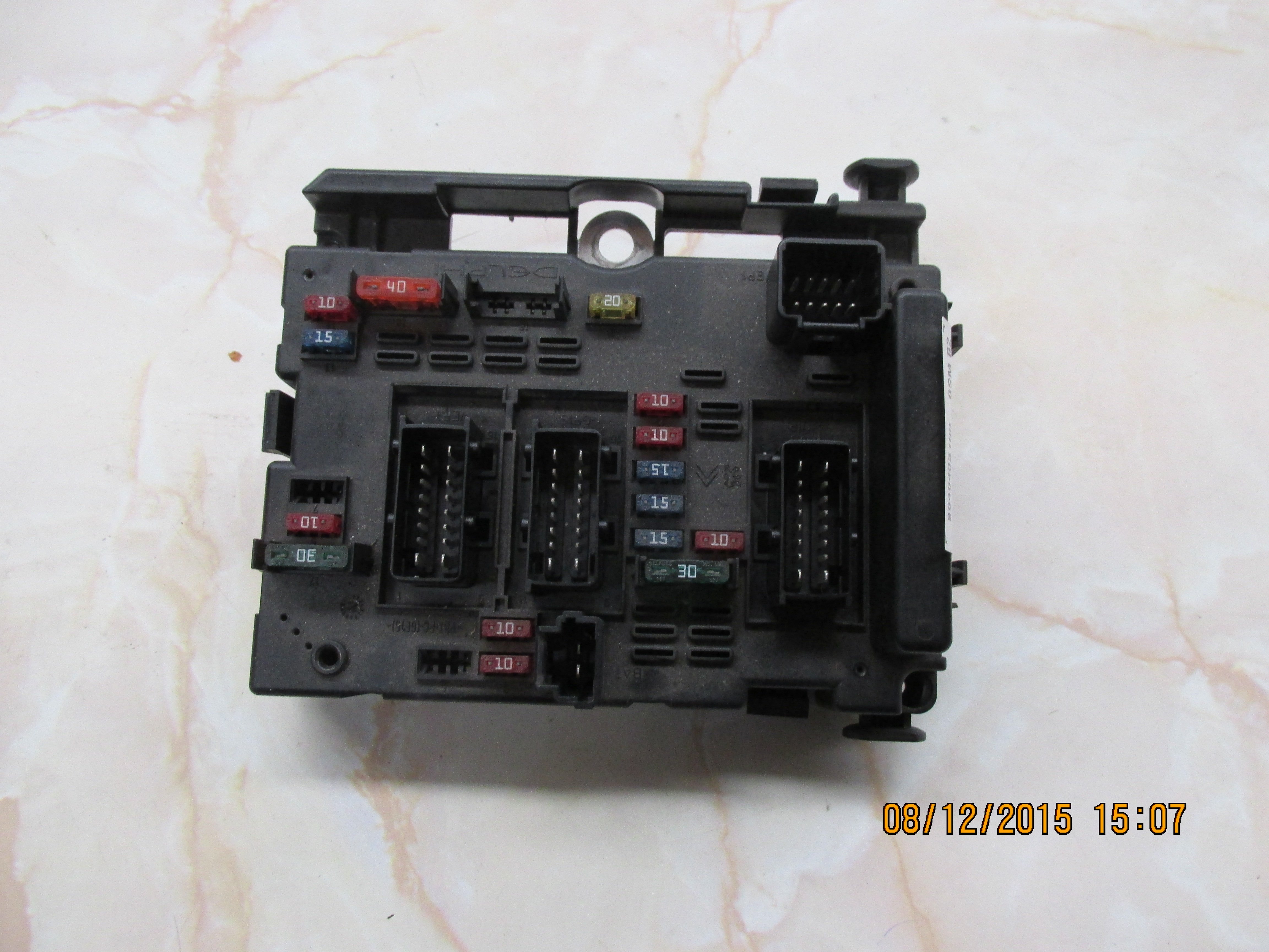 P307 fuse box front view