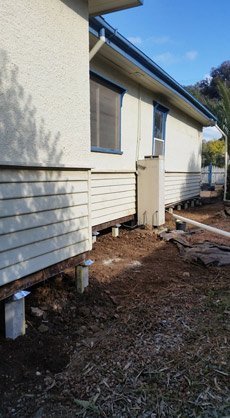 home getting reblocked by down under restumping