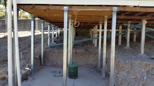 steel, concrete and timber stump replacement